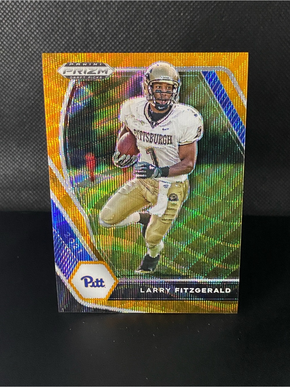#70 Larry Fitzgerald Orange Wave /75 2021 Panini Prizm Draft Picks Football